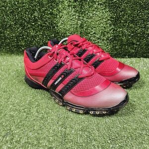 Adidas Powerband S Red Athletic Soft Spike Golf‎ Sneakers Mens Size 10